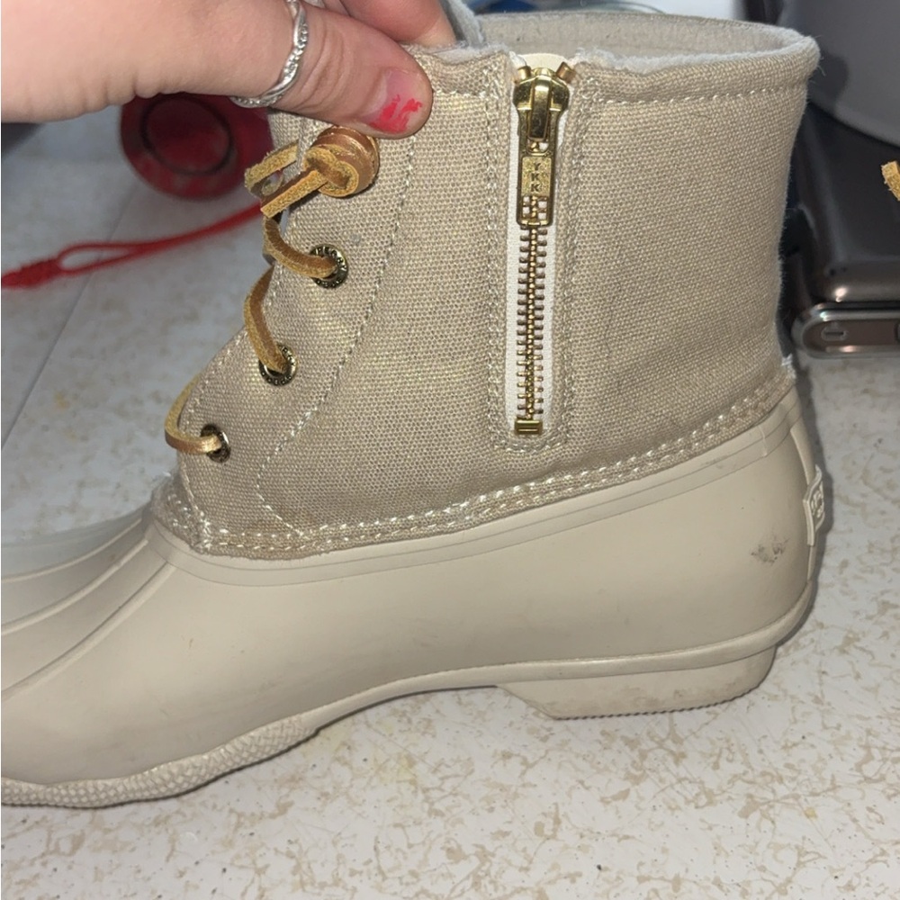 Sperry Light Tan Duck Boots - Picture 4 of 5